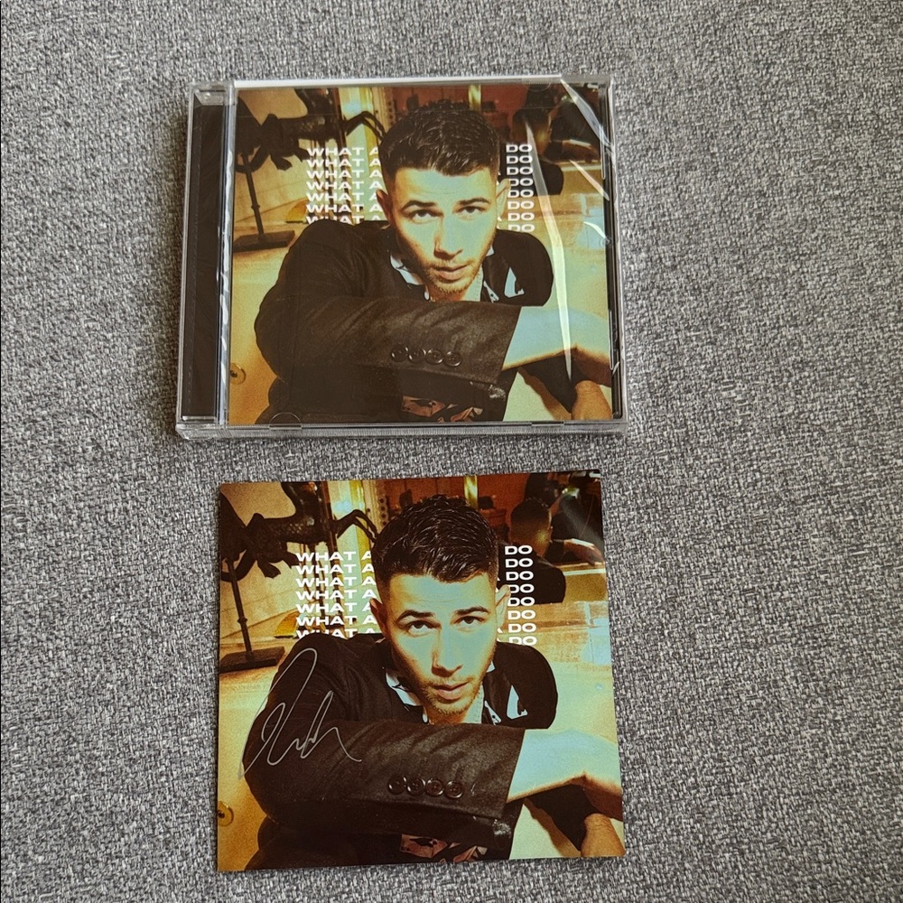 Nick Jonas Signed CD What a Man Gotta Do with Cover Art